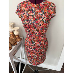 Zara Floral Bodycon Mini Small